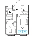 Квартира № 440