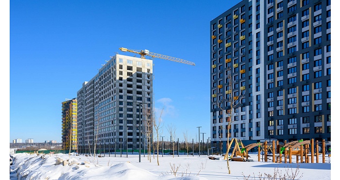 Общая строительная готовность корпуса 5 в ЖК «Новый Зеленоград» составляет свыше 50%